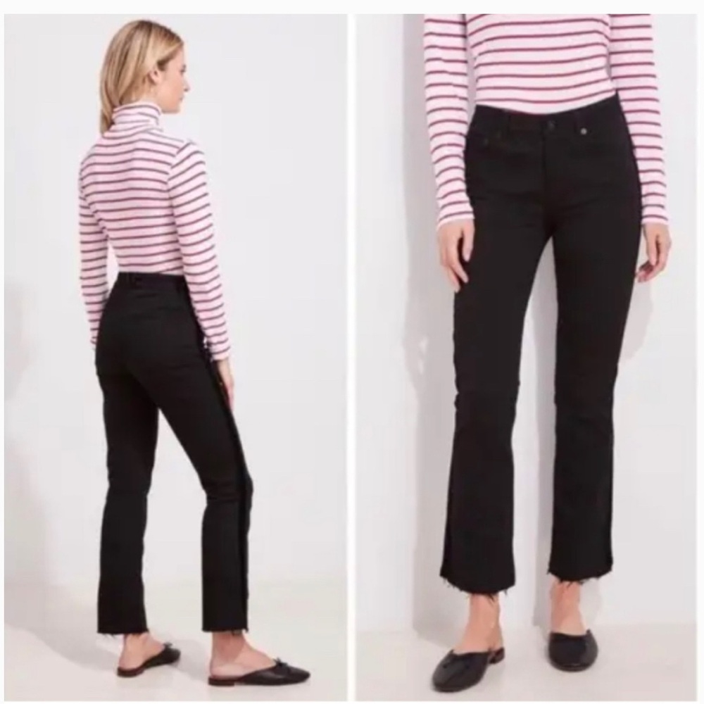 Vineyard Vines Black High-Rise Flare Jeans